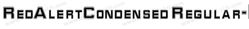 RedAlertCondensed Regular字体转换